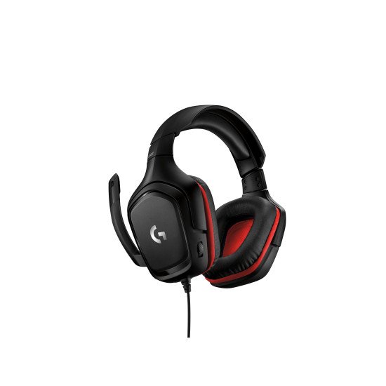 Logitech G G332 Casque Arceau Noir, Rouge