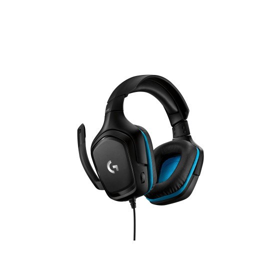 Logitech G G432 Casque Arceau Noir, Bleu