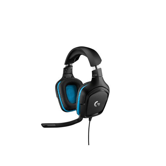 Logitech G G432 Casque Arceau Noir, Bleu