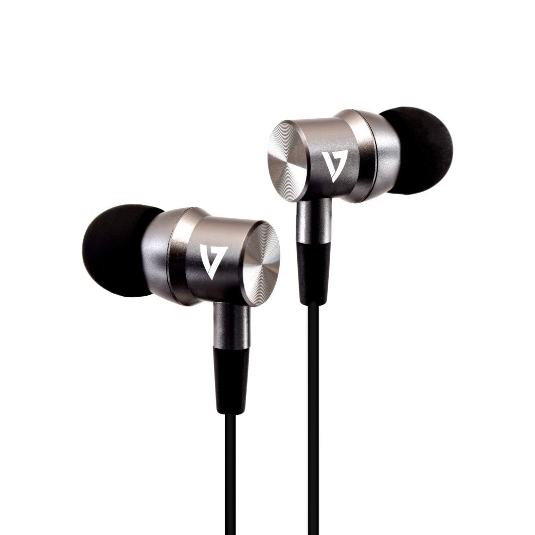 V7 HA105-3EB Casque et Micro Binaural écouteur Noir avec Fil, écouteur, Binaural, Intra-aural, 20-20000 Hz, Noir Casques et micros 