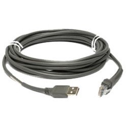Zebra USB Cable: Series A câble USB 4,5 m USB A Gris Zebra USB Cable: Series A câble USB 4,5 m USB A Gris