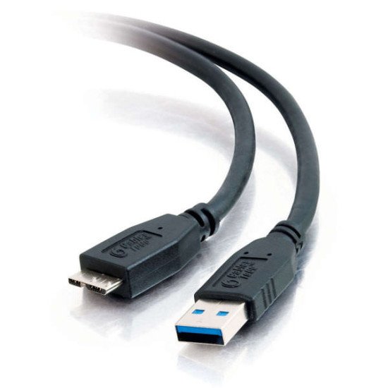 C2G 81685 câble USB 3 m 3.2 Gen 1 (3.1 Gen 1) USB A Micro-USB B Noir