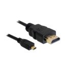 DeLOCK 4043619826643 câble HDMI 2 m HDMI Type A (Standard) HDMI Type D (Micro) Noir DeLOCK 4043619826643 câble HDMI 2 m HDMI Type A (Standard) HDMI Type D (Micro) Noir