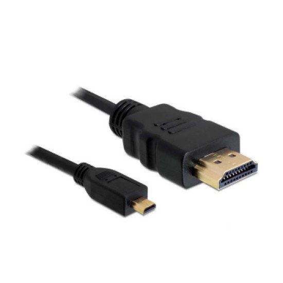 DeLOCK 4043619826643 câble HDMI 2 m HDMI Type A (Standard) HDMI Type D (Micro) Noir