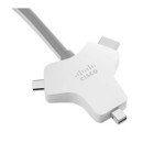 Cisco CAB-HDMI-MUL4K-2M= câble vidéo et adaptateur 2,5 m HDMI Type A (Standard) HDMI + Mini DisplayPort + USB Type-C Argent Cisco CAB-HDMI-MUL4K-2M= câble vidéo et adaptateur 2,5 m HDMI Type A (Standard) HDMI + Mini DisplayPort + USB Type-C Argent
