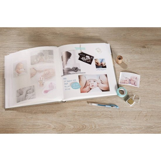 Walther Design Baby Giraffe album photo et protège-page Gris, Blanc 50 feuilles