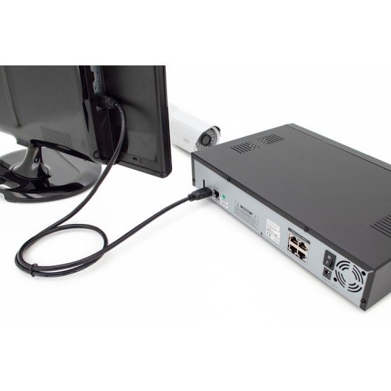 Digitus DB-330123-010-S câble HDMI 1 m HDMI Type A (Standard) Noir