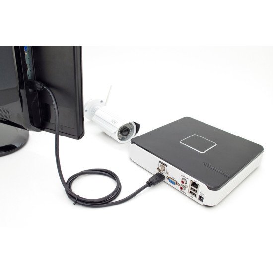 Digitus DB-330123-020-S câble HDMI 2 m HDMI Type A (Standard) Noir