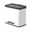 Hailo ÖKO DUO PLUS L 26 L Rectangulaire Acier inoxydable Noir, Blanc
