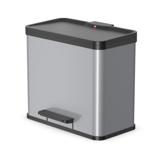 Hailo ÖKO DUO PLUS L 26 L Rectangulaire Acier inoxydable Noir, Argent