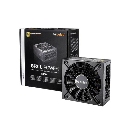 be quiet! SFX L Power PSU 500 W 20+4 pin ATX Noir