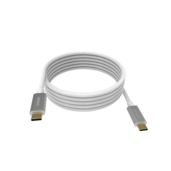 Vision TC 4MUSBC câble USB 4 m 3.2 Gen 2 (3.1 Gen 2) USB C Blanc