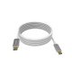 Vision TC 4MUSBC câble USB 4 m 3.2 Gen 2 (3.1 Gen 2) USB C Blanc