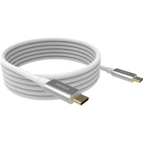 Vision TC 4MUSBC câble USB 4 m 3.2 Gen 2 (3.1 Gen 2) USB C Blanc