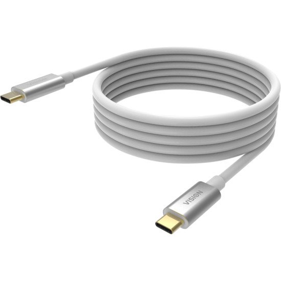 Vision TC 4MUSBC câble USB 4 m 3.2 Gen 2 (3.1 Gen 2) USB C Blanc
