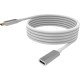 Vision TC 2MUSBCEXT câble USB 2 m 3.2 Gen 2 (3.1 Gen 2) USB C Blanc