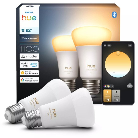 Philips Hue White ambiance A60 - Ampoule connectée E27 - 1100
