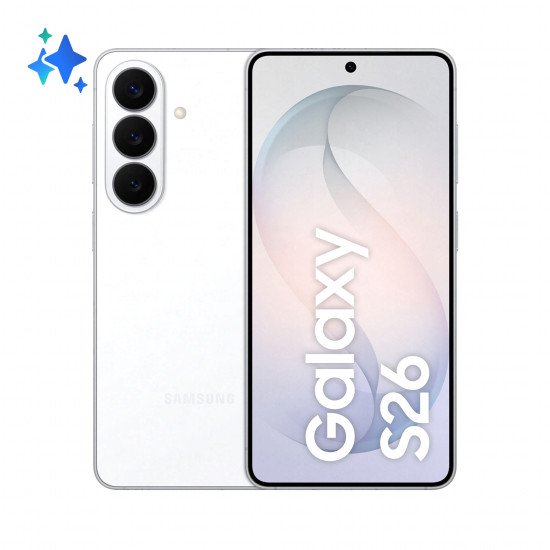 Samsung Galaxy S26 16 cm (6.3") Double SIM Android 16.0 5G USB Type-C 12 Go 256 Go 4300 mAh Blanc