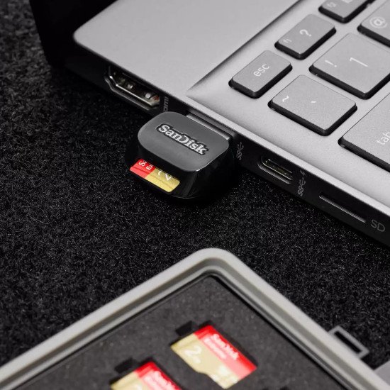 SanDisk SDDR-B731-GN6NN lecteur de carte mémoire USB 3.2 Gen 1 (3.1 Gen 1) Type-A Noir