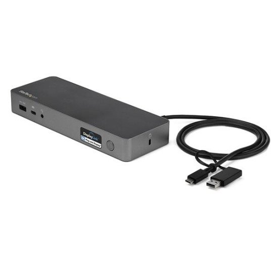 StarTech.com Station d'accueil USB Type-C/A à double affichage avec Power Delivery 100 W