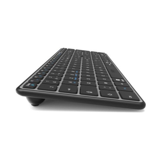 Port Designs 911002FR clavier maison/bureau RF sans fil + Bluetooth AZERTY Français Noir, Gris Port Designs 911002FR clavier maison/bureau RF sans fil + Bluetooth AZERTY Français Noir, Gris