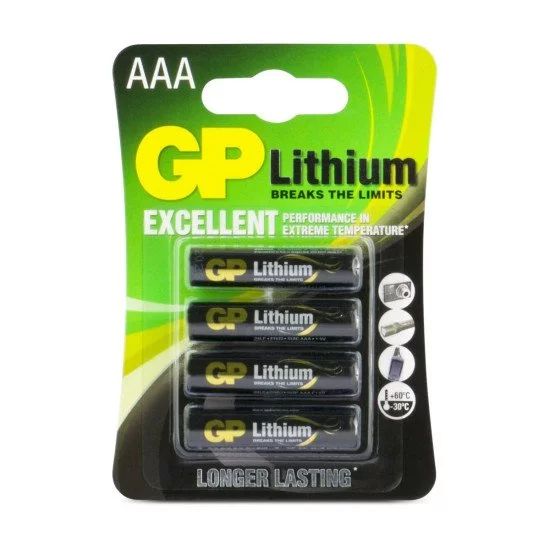 GP Batteries Lithium Primary AAA Batterie à usage unique Alcaline GP Batteries Lithium Primary AAA Batterie à usage unique Alcaline