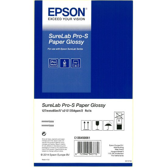 Epson SureLab Pro-S Paper Glossy BP 5x65 2 rolls