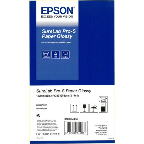 Epson SureLab Pro-S Paper Glossy BP 6x65 2 rolls