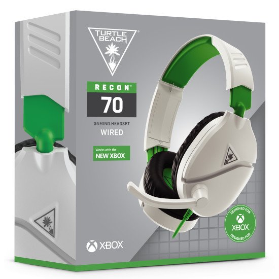 Turtle Beach Recon 70 Casque Avec fil Arceau Jouer Noir, Vert, Blanc
