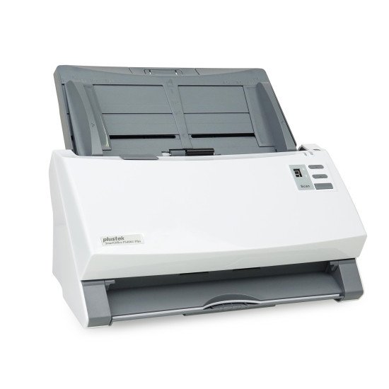 Plustek SmartOffice PS406U Plus Scanner ADF 600 x 600 DPI A4 Gris, Blanc