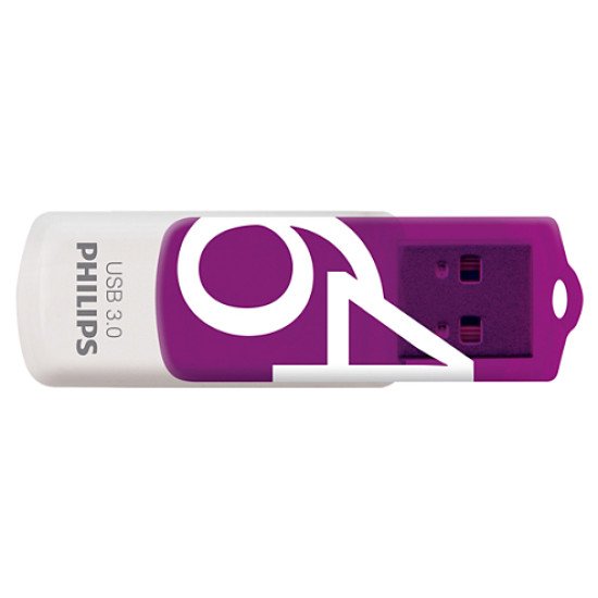 Philips FM64FD00B lecteur USB flash 64 Go USB Type-A 3.2 Gen 1 (3.1 Gen 1) Violet, Blanc