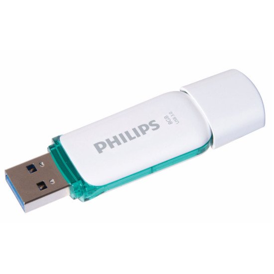 Philips FM08FD75B lecteur USB flash 8 Go USB Type-A 3.2 Gen 1 (3.1 Gen 1) Turquoise, Blanc