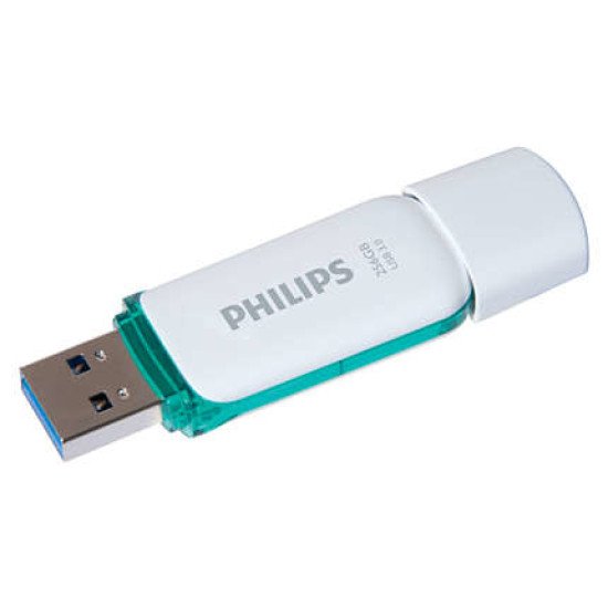 Philips FM25FD75B lecteur USB flash 256 Go USB Type-A 3.2 Gen 1 (3.1 Gen 1) Turquoise, Blanc