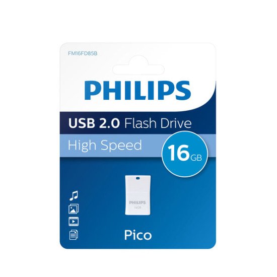 Philips FM16FD85B/00 lecteur USB flash 16 Go USB Type-A 2.0 Bleu, Blanc