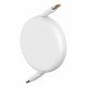 Baseus Free2Pull câble USB 1 m USB C Blanc Baseus Free2Pull câble USB 1 m USB C Blanc