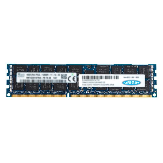 Origin Storage Origin Memory 16GB DDR3 1600MHz RDIMM LV module de mémoire 16 Go 1 x 16 Go ECC