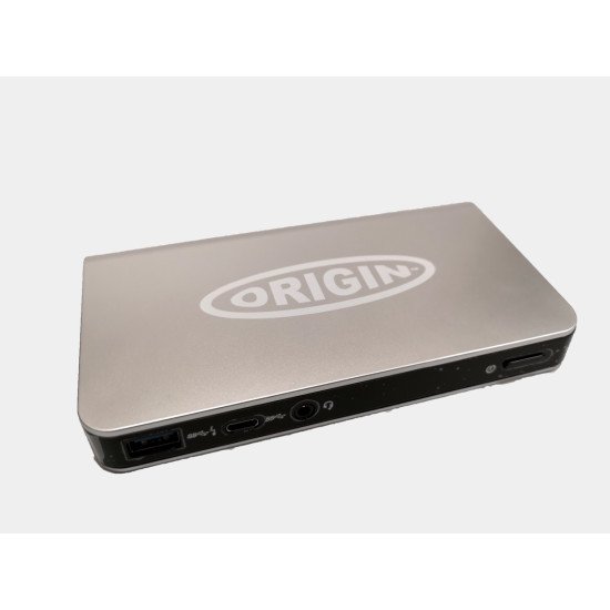 Origin Storage 1MK33ET-OS station d'accueil USB 3.2 Gen 1 (3.1 Gen 1) Type-C Noir, Argent