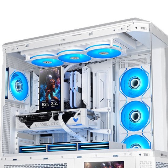 Thermaltake CL-W494-PL12SW-A système de refroidissement d'ordinateur Processeur Refroidisseur de liquide tout-en-un 12 cm Blanc 1 pièce(s)