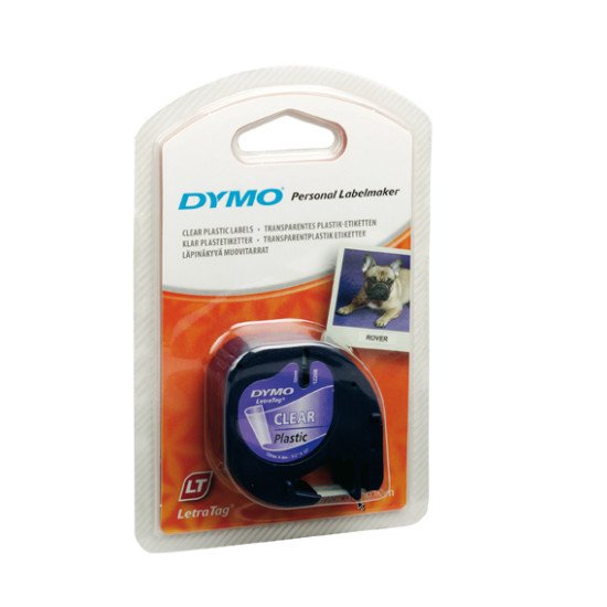 DYMO S0721530 ruban d'étiquette Noir sur transparent