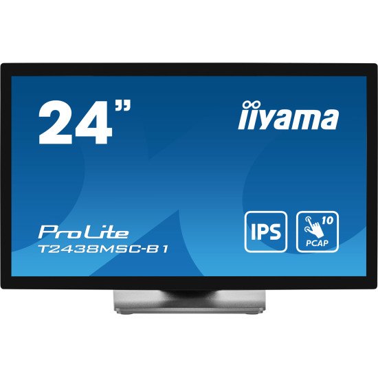 iiyama ProLite écran PC 60,5 cm (23.8") 1920 x 1080 pixels Full HD LED Écran tactile Noir