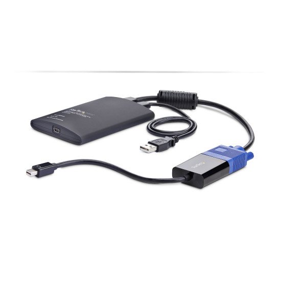 StarTech.com Adaptateur de PC Portable pour Crash Cart, Console KVM USB/VGA/Mini DisplayPort, Transfert de Fichiers et Capture Vidéo, Conforme TAA
