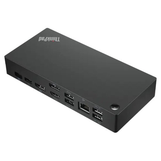 Lenovo 40AY0135UK station d'accueil Avec fil USB 3.2 Gen 1 (3.1 Gen 1) Type-C Noir