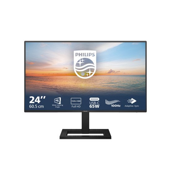 Philips 1000 series 24E1N1300AE/00 écran PC 60,5 cm (23.8") 1920 x 1080 pixels Full HD LCD Noir