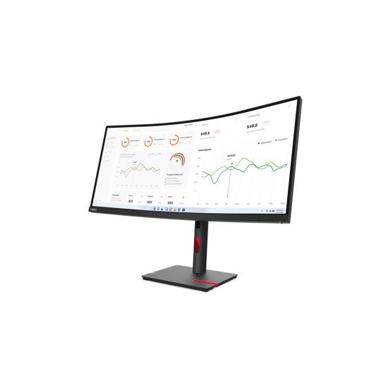 Lenovo ThinkVision T34w-30 86,4 cm (34") 3440 x 1440 pixels Wide Quad HD LED Noir