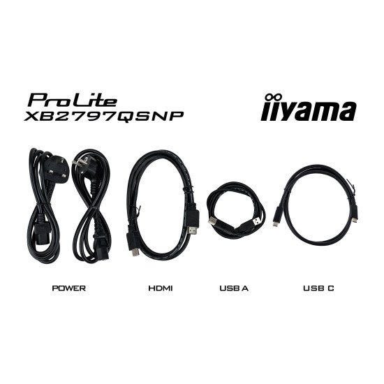 iiyama ProLite XB2797QSNP-B1 écran PC 68,6 cm (27") 2560 x 1440 pixels Quad HD LED Noir