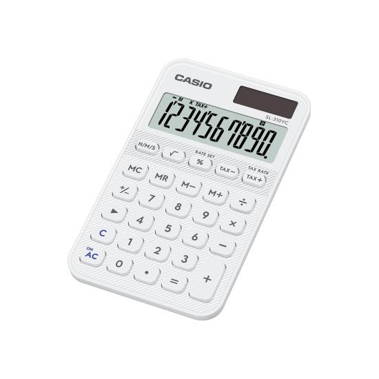 Casio SL-310YC calculatrice Poche Calculatrice basique Blanc
