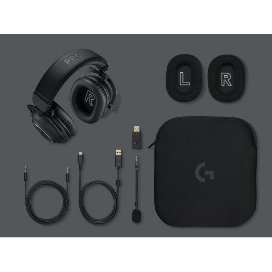 Logitech PRO X Wireless 2 Headset + Stand Casque Avec fil &sans fil Arceau Jouer Bluetooth Noir Logitech PRO X Wireless 2 Headset + Stand Casque Avec fil &sans fil Arceau Jouer Bluetooth Noir
