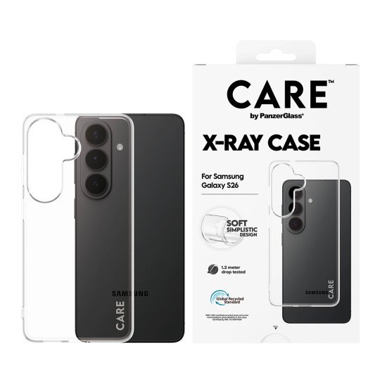 PanzerGlass CARE™ by ® X-Ray Case Samsung Galaxy S26 coque de protection pour téléphones portables Housse Transparent