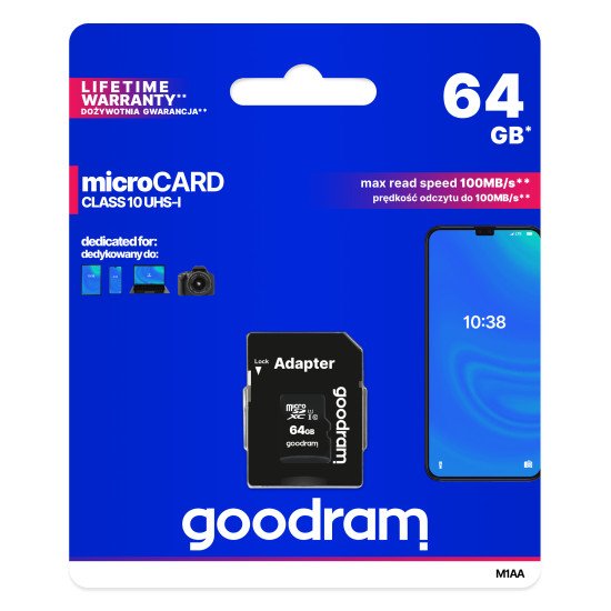 Goodram M1AA 64 Go MicroSDXC UHS-I Classe 10