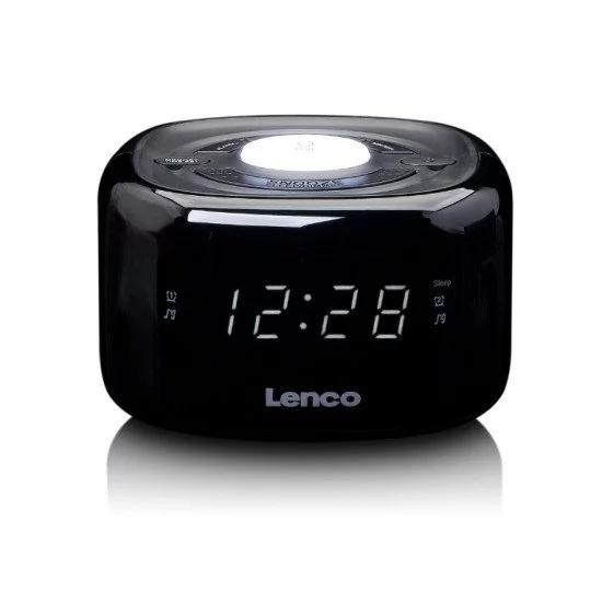 Lenco CR-12BK Horloge Numérique Noir Lenco CR-12BK Horloge Numérique Noir